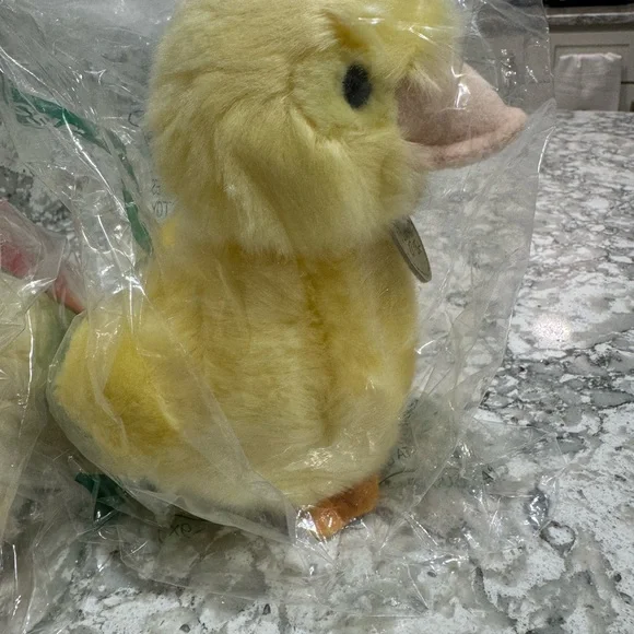 Set of 4 stuffed ducks all in original plastic. NWT - Picture 4 of 5